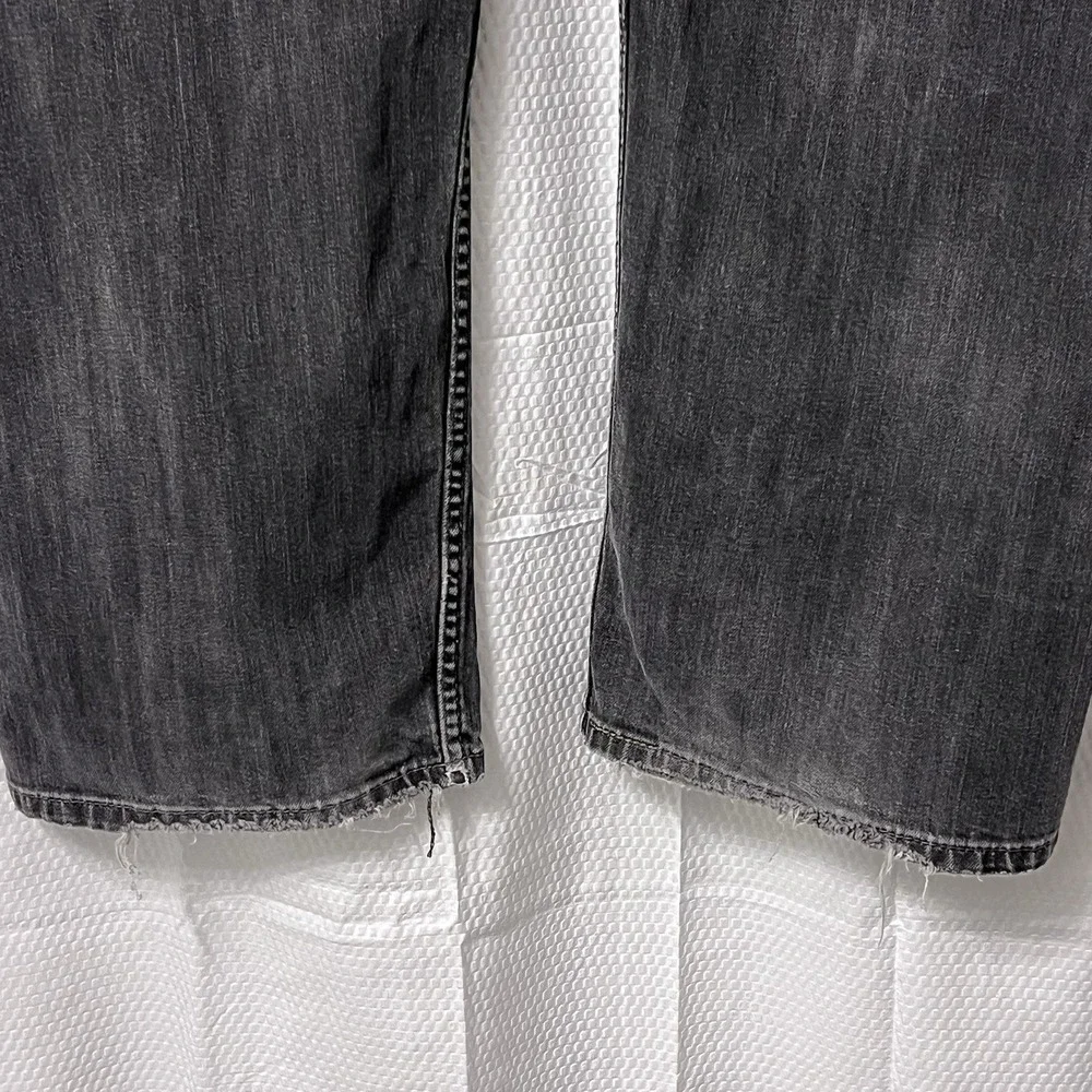 Levi's Men's 559 Relaxed‎ Straight Jeans 44x30 Faded Wash Black Stretch Denim GC